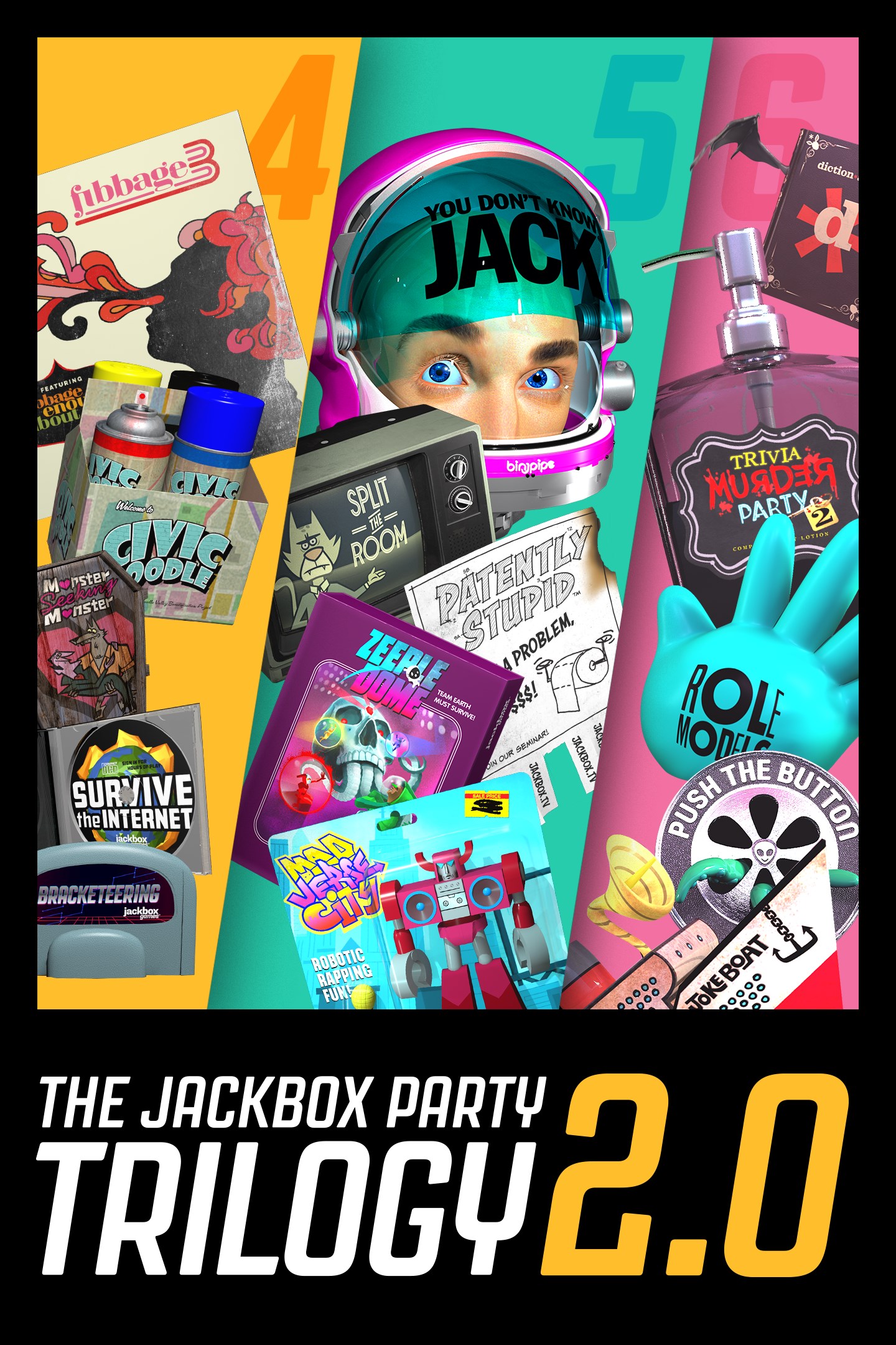 The Jackbox Party Trسی دی کی بازی The Jackbox Party Trilogy 2.0ilogy 2.0 سی دی کی بازی The Jackbox Party Trilogy 2.0