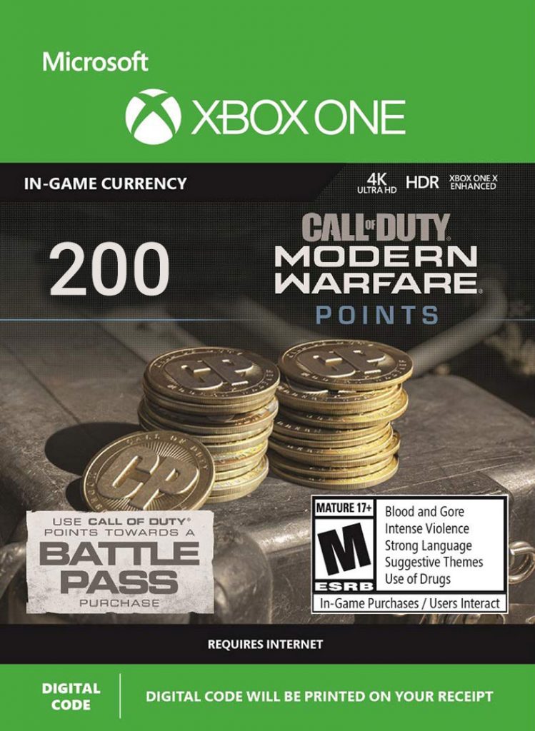 خرید CP 200 تایی Call Of Duty Warzone , Cold War, Vanguard ایکس باکس