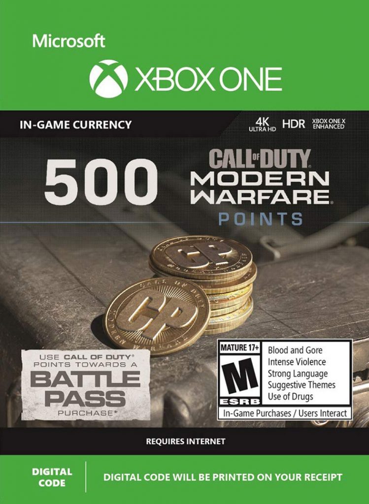 خرید CP 500 تایی Call Of Duty Warzone , Cold War, Vanguard ایکس باکس