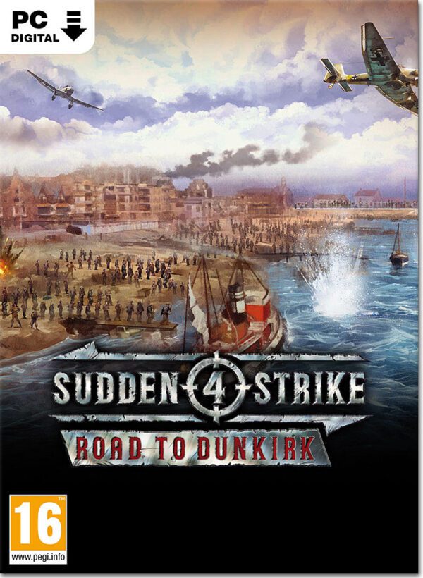 سی دی کی بازی Sudden Strike 4 Road To Dunkirk.