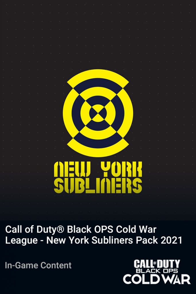 پک Call of Duty League New York Subliners Pack 2022