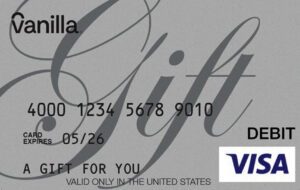 ویزا کارت وانیلا آمریکا