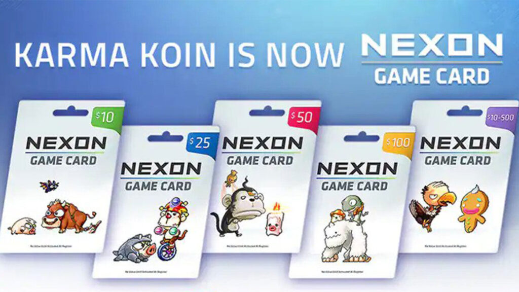 خرید گیفت کارت Nexon Game Card گیم کارت نکسون (کارما کوین)