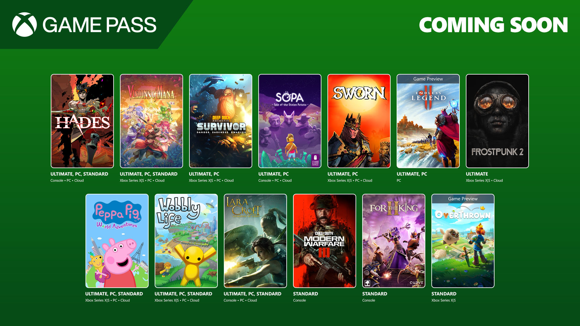 بازی‌های تازه Xbox Game Pass در سپتامبر ۲۰۲۵ | معرفی کامل